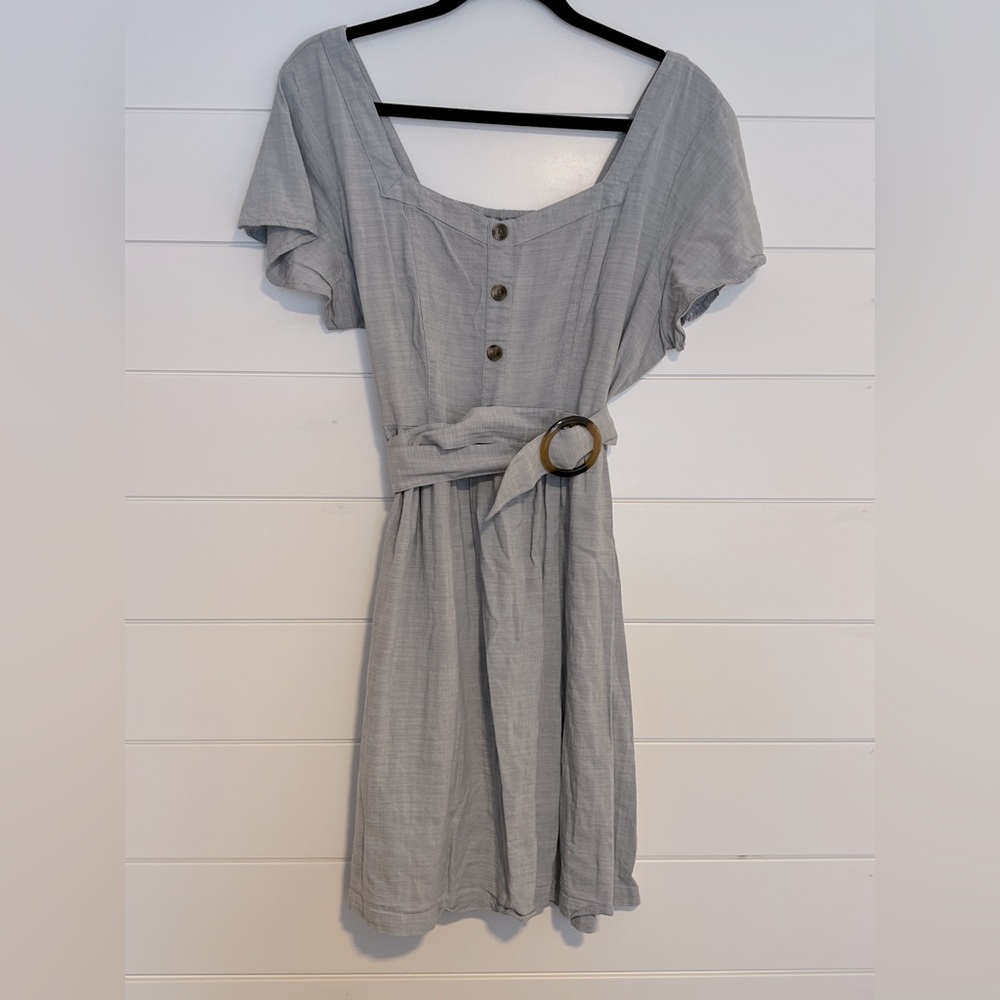 Chambray Empire Fit and Flare Dress XXL
